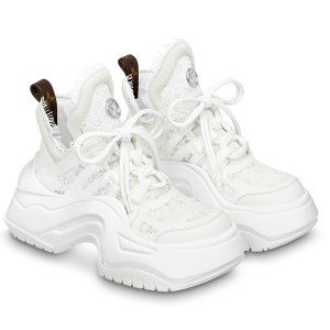 Louis Vuitton LV Archlight 2.0 Platform Sneakers In White Lace