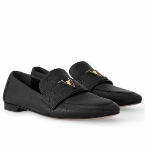 Louis Vuitton Women's LV Capri Loafers in Black Leather