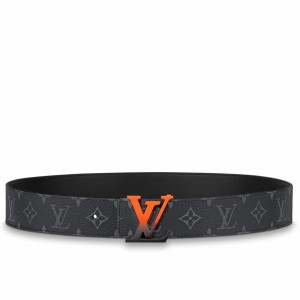 Louis Vuitton Spray LV 40mm Reversible Belt In Monogram Eclipse Canvas M0331V