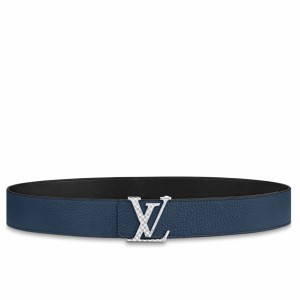 Louis Vuitton Silver Damier LV 40MM Reversible Belt M0336V