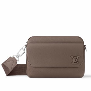 Louis Vuitton Fastline Messenger Bag in Mocha LV Aerogram Leather M11626