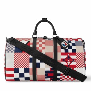 Louis Vuitton Keepall Bandouliere 50 Bag in Damier Flags Canvas M11674