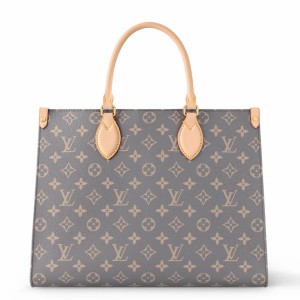 Louis Vuitton OnTheGo MM Bag in Grey Monogram Canvas M12415