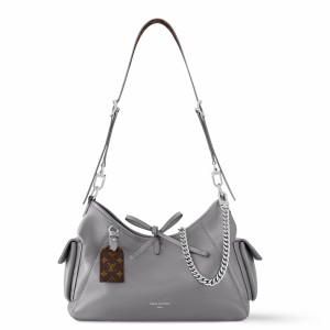Louis Vuitton CarryAll Cargo PM Bag in Grey Lambskin M12579