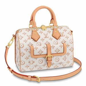 Louis Vuitton Speedy Bandouliere 25 Bag In Beige Monogram Canvas M20919