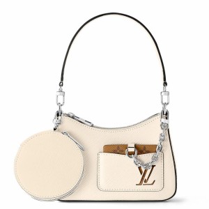 Louis Vuitton Marellini Bag In White Epi Leather M20999