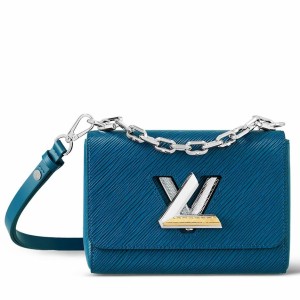 Louis Vuitton Twist PM Bag In Blue Epi Leather M21033