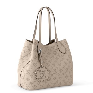 Louis Vuitton Blossom MM Bag In Galet Mahina Leather M21852