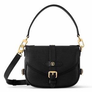 Louis Vuitton Saumur BB Bag in Black Epi Leather M23469