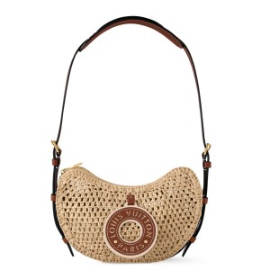 Louis Vuitton Croissant MM Bag in Natural Raffia M24811