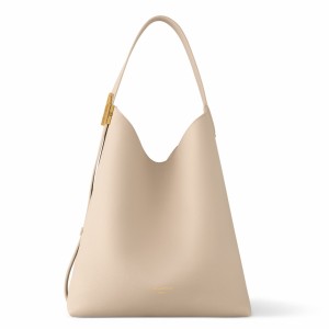 Louis Vuitton Low Key Hobo MM Bag in Sand Leather M25022
