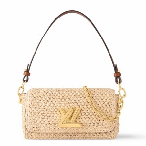 Louis Vuitton Twist West Bag in Natural Raffia M25030