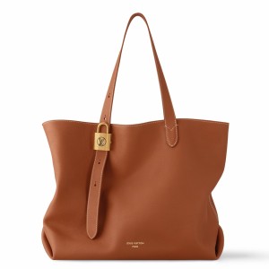 Louis Vuitton Low Key Cabas MM Bag in Brown Leather M25342