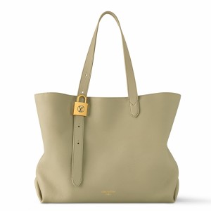 Louis Vuitton Low Key Cabas MM Bag in Clay Leather M25343