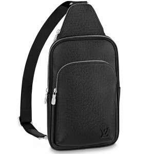 Louis Vuitton Avenue Sling Bag In Black Taiga Leather M30863