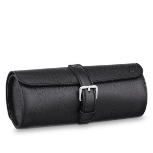 Louis Vuitton 3 Watch Case In Taiga Leather M32609