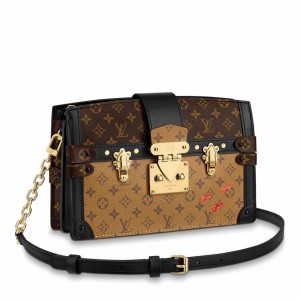 Louis Vuitton Trunk Clutch In Monogram Reverse Canvas