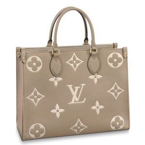 Louis Vuitton OnTheGo MM Bag In Bicolor Empreinte Leather M45494