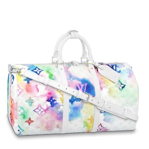 Louis Vuitton Keepall Bandouliere 50 Bag Monogram Watercolor M45758