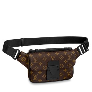 Louis Vuitton S Lock Sling Bag In Monogram Macassar Canvas M45807