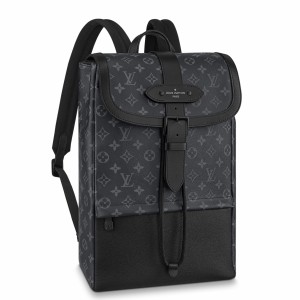 Louis Vuitton Saumur Backpack In Monogram Eclipse Canvas M45913