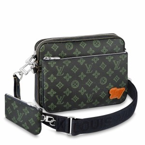 Louis Vuitton Trio Messenger Bag In Green Monogram Canvas M46340