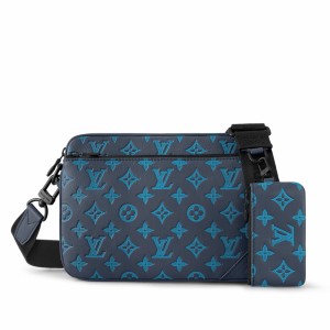 Louis Vuitton Trio Messenger Bag in Monogram-embossed Leather M46604