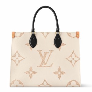 Louis Vuitton OnTheGo MM Bag In Monogram Dune M46912