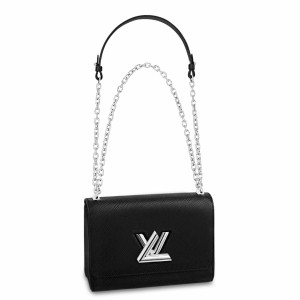 Louis Vuitton Twist MM Bag In Black Epi Leather M50282