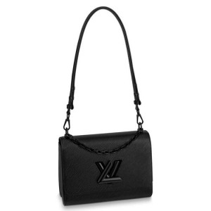 Louis Vuitton Twist MM Bag In All Black Epi Leather M53236
