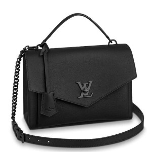 Louis Vuitton Black MyLockme Bag with Black Hardware M55816