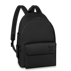 Louis Vuitton Backpack In Black LV Aerogram Leather M57079