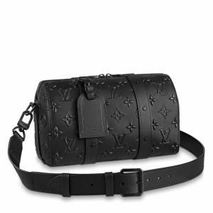 Louis Vuitton City Keepall Bag In Monogram Seal Leather M57955