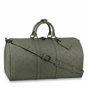 Louis Vuitton Keepall Bandouliere 50 Bag In Monogram Seal Leather M57963