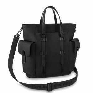 Louis Vuitton Christopher Tote Bag In Black Leather  M58479