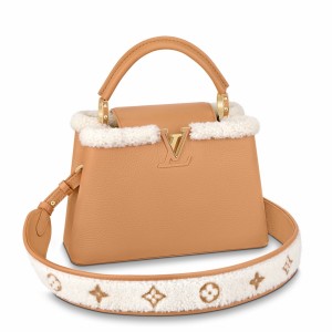 Louis Vuitton Capucines BB Bag in Taurillon Leather with Shearling M59267