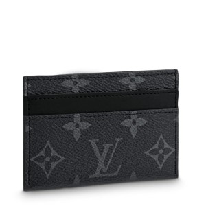 Louis Vuitton Double Card Holder In Monogram Eclipse Canvas M62170