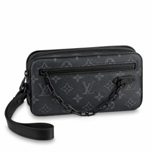 Louis Vuitton Pochette Volga In Monogram Eclipse Canvas M68321