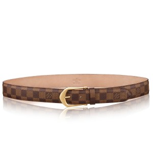 Louis Vuitton Riveted 35MM Belt In Damier Ebene Canvas M6835S
