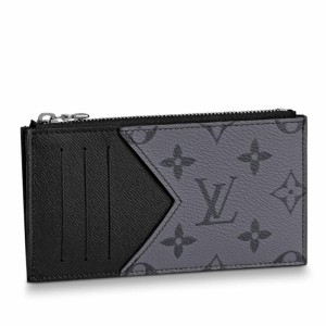 Louis Vuitton Coin Card Holder In Monogram Eclipse Canvas M69533