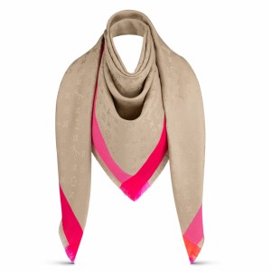 Louis Vuitton Beige On The Edge Monogram Shawl M76371