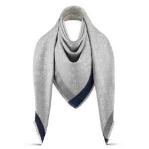 Louis Vuitton Grey On The Edge Monogram Shawl M76372