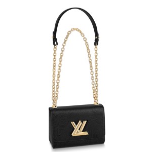Louis Vuitton Twist PM Bag In Black Epi Leather M80835