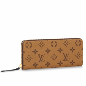 Louis Vuitton Clemence Wallet In Monogram Reverse Canvas M82336