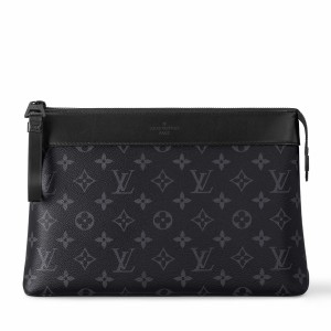Louis Vuitton Pochette Voyage Souple in Monogram Eclipse Canvas M82543
