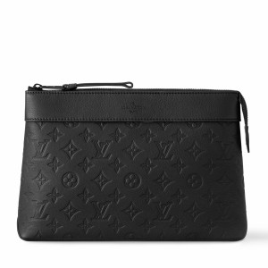 Louis Vuitton Pochette Voyage Souple in Monogram Shadow Leather M82545