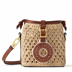 Louis Vuitton Noe Purse Bag in Natural Raffia M83521