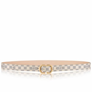 Louis Vuitton Mini 25MM Belt In Damier Azur Canvas M9782X