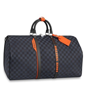 Louis Vuitton Keepall Bandouliere 45 Bag In Damier Cobalt Race N40166