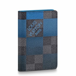 Louis Vuitton Pocket Organizer In Damier Graphite Giant Canvas N40412